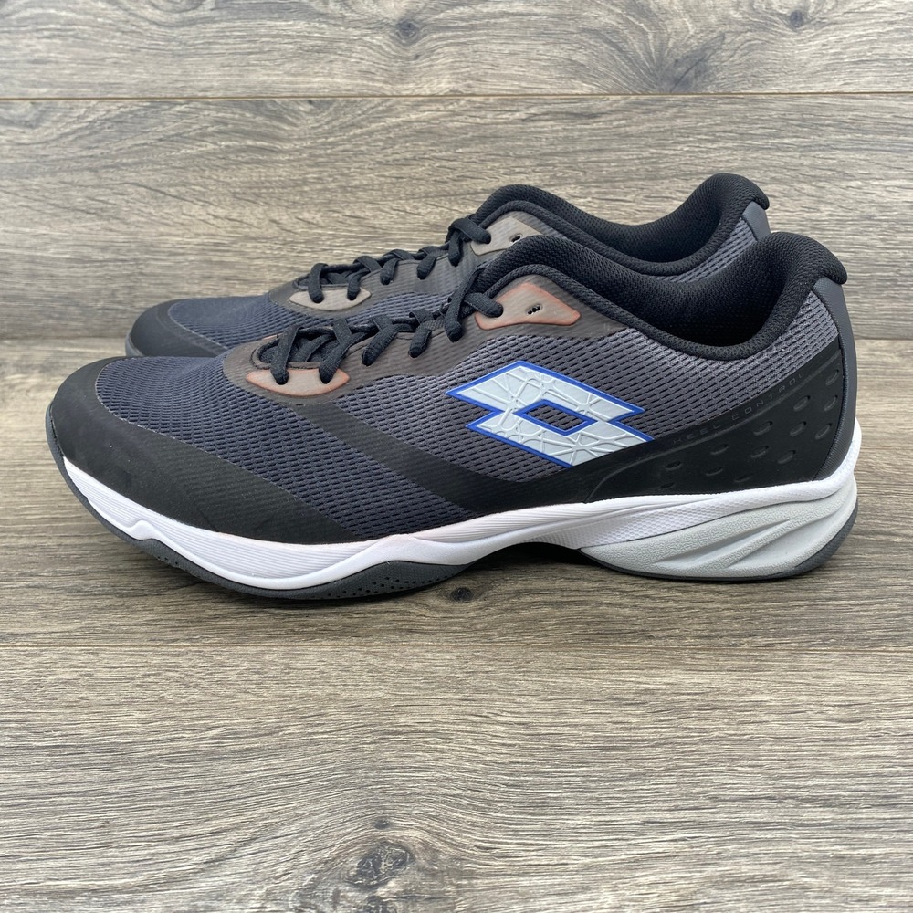 Lotto Mens Mirage Tennis Shoes Size 12.5 White Black Performance RFC Heel